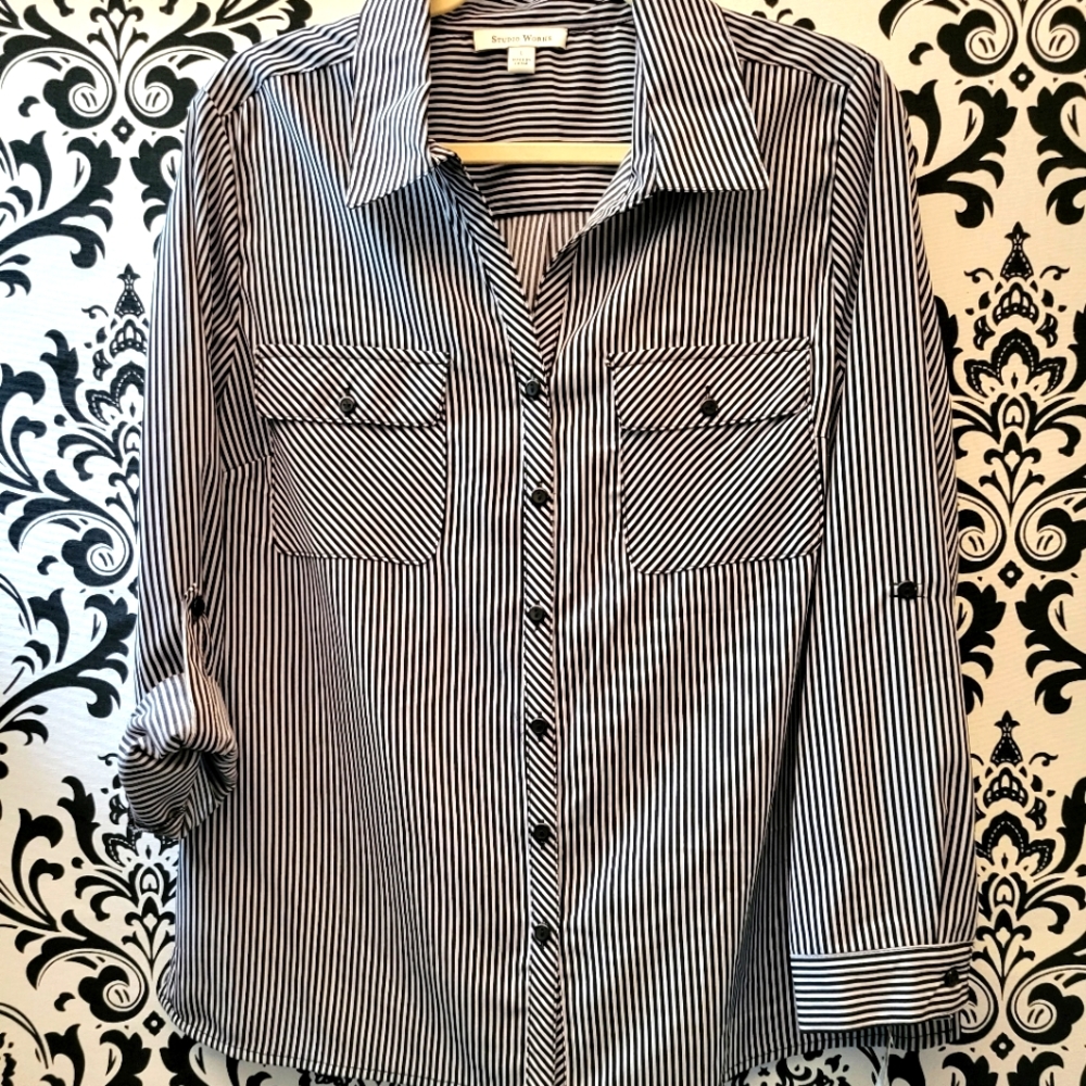 Womens Dressy button up blouse